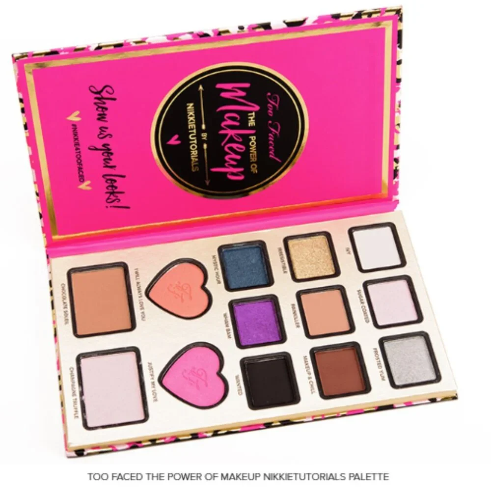 Limited Edition Too Faced The Power of Makeup Palette Nikkie Tutorials Set NIB